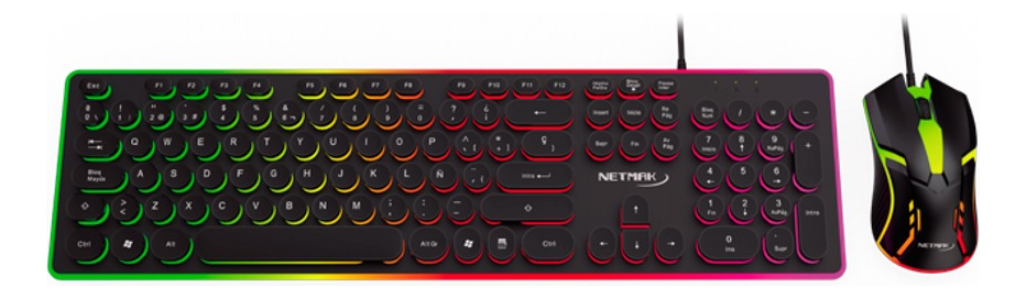 NETMAK NM-VORTEX MOUSE + TECLADO GAMER