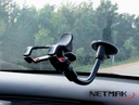 NETMAK NM-HC21 HOLDER SOPORTE CEULAR PARA AUTO/MESA CON VENTOSA Y BRAZO FLEXIBLE