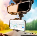 NETMAK NM-HC25 SOPORTE CELULAR PARA ESPEJO RETROVISOR HOLDER