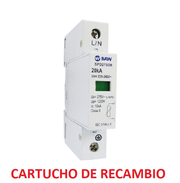 BAW SPD275/20-C CARTUCHO PARA DESCARGADOR SOBRE TENSIONES SPD275/20 - Descargador, cartucho de recambio para SPD275/20