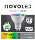 NOVOLED DICROICA GU10 5W RGB SMART APP 120°