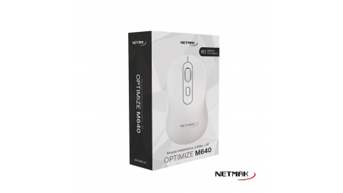 NETMAK MOUSE NM-M640 2.4GHZ + BT RECARGABLE BLANCO