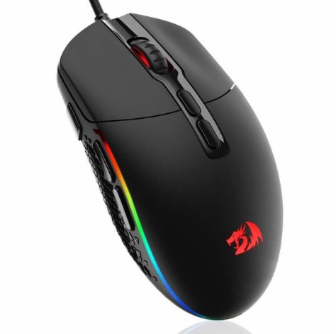 REDRAGON MOUSE GAMER INVADER M719 RGB BLACK