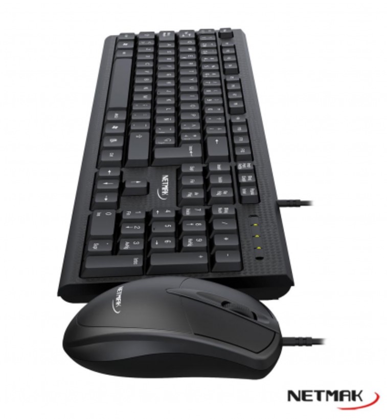 NETMAK NM-KB340 COMBO TECLADO MOUSE CABLE USB