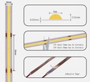 TIRA LED COB INTERIOR CALIDA IP20 220V ROLLO 5MTS