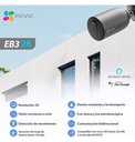 EZVIZ CS-EB3-R200-1K3WFL WIFI BATERIA 2.8MM EXTERIOR 2K AUDIO BIDIRECCIONAL