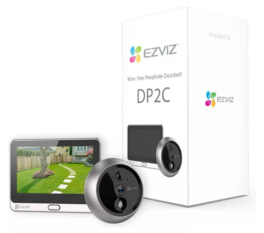 EZVIZ DP2C - VIDEO PORTERO 2MPX MIRILLA WIFI IP ZINC