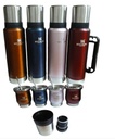 HENGDA YQ10117 - KIT SET MATERO ACERO INOX. SIMIL STANLEY TERMO 1200 ML + MATE 250 ML + BOMBILLA VARIOS COLORES