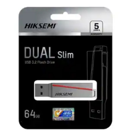 HIKSEMI PENDRIVE 128GB E307C DUAL SLIM USB 3.0 / USB TYPE C OTG