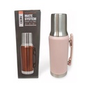 NEQ MATE SYSTEM TERMO ACERO INOX. 1.2LT SIMIL STANLEY VARIOS COLORES