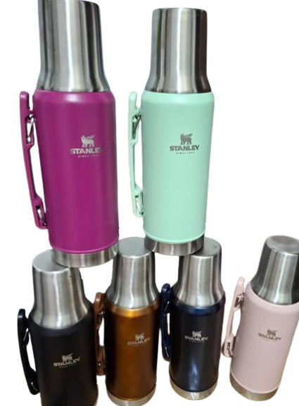 NEQ MATE SYSTEM TERMO ACERO INOX. 1.2LT SIMIL STANLEY VARIOS COLORES