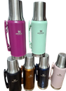 NEQ MATE SYSTEM TERMO ACERO INOX. 1.2LT SIMIL STANLEY VARIOS COLORES