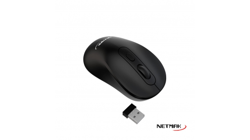 NETMAK MOUSE NM-M640 2.4GHZ + BT RECARGABLE NEGRO