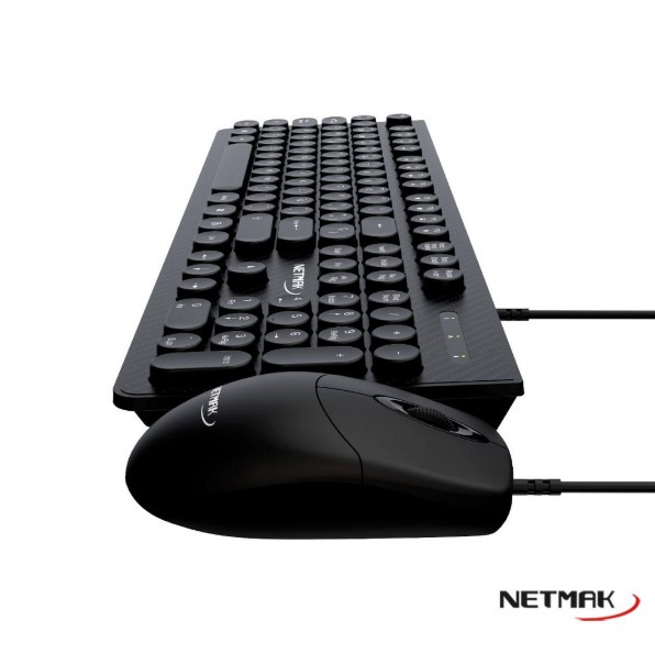 NETMAK NM-KB258 TECLADO + MOUSE USB NEGRO