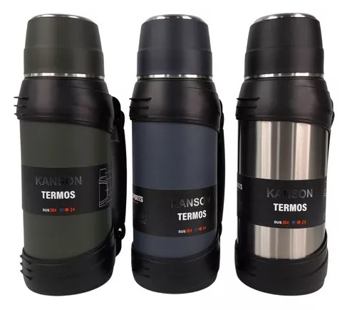 VACUUM TERMO ACERO INOX. 2LTS MASTER SERIES SIMIL STANLEY VARIOS COLORES