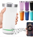 VASO TERMICO CON PARLANTE BLUETOOTH DESMONTABLE SIMIL STANLEY VARIOS COLORES