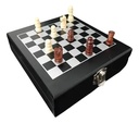Set Descorchador Vino 5 Piezas Con Ajedrez  Mods-792 Negro