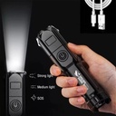 Linterna Bolsillo Con Zoom Intensidad Alta Media SOS Recargable Mods-787 - St