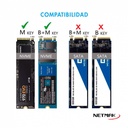Netmak Nm-Case-6 Carry Disk Usb-C 3.2Para Discos Ssd M.2 Nvme/Sata 