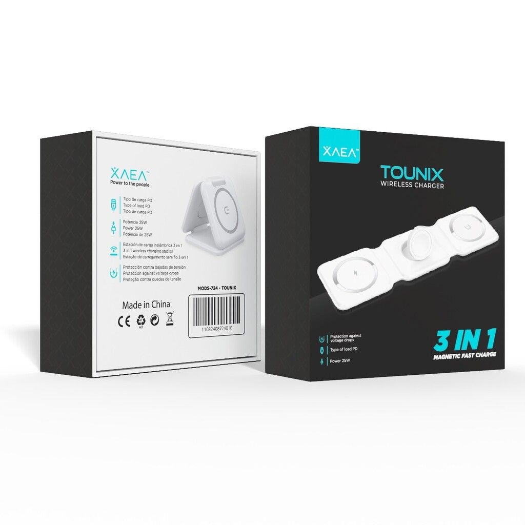 Only Cargador Wireless Magnético Tounix Estación de Carga 3 En 1 25W Carga Rápida Mods-724