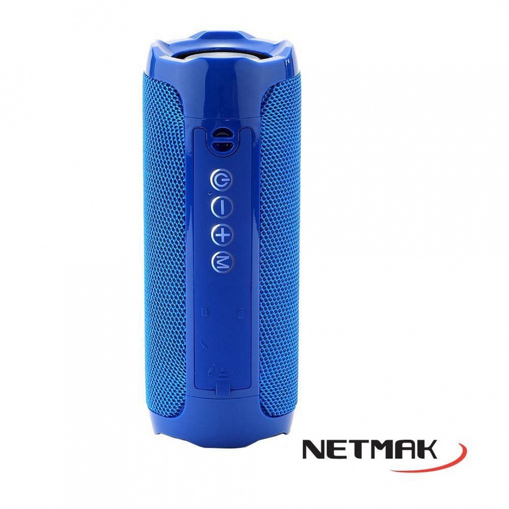 Netmak Nm-Flow-B - Parlante Portatil Bluetooth 10W Color Azul