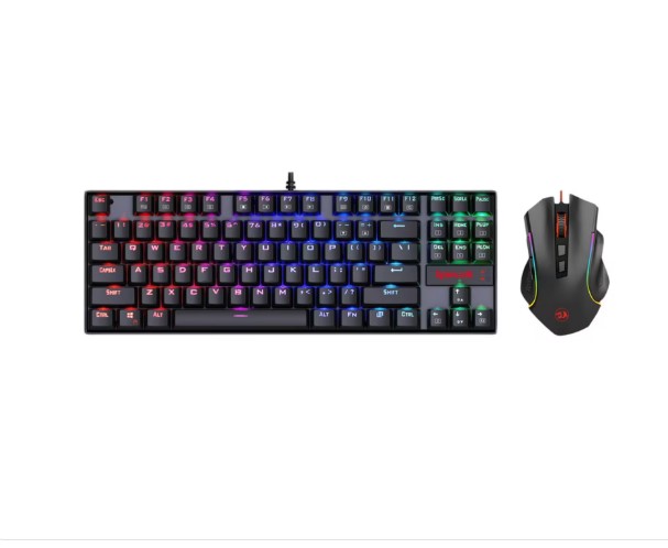 Redragon Kit Gamer Redragon Kumara Mecanico RGB K552RGB-BA Teclado K552RGB USA + Mouse Griffin M607