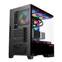 Raptor Gabinete Thunder Strike TG X2 Mid-Tower Rgb Fan X1 Black