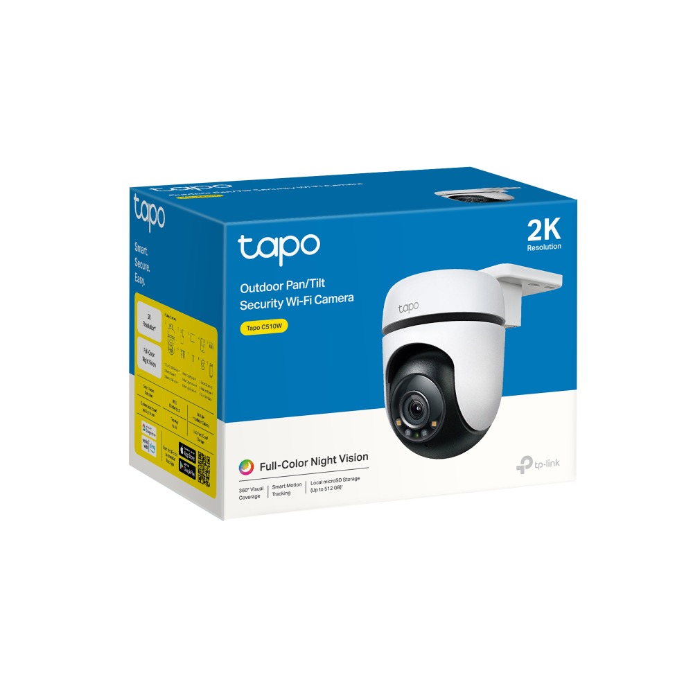 Tapo C510W Cámara Ip 2K Full Hd Movimiento Remoto Day/Night Exterior 