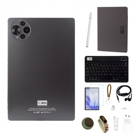 Tablet C Idea CM10500 Plus Pantalla 10.5" 5G Sim Lte 1TB 8GB RAM - Gris + Funda y Accesorios 