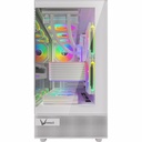 Formula V Gabinete Gamer Crystal Z8 Floe White Atx + 6 Fans Frgb 