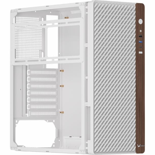 Formula V Gabinete Timberline T2 White Atx + 4 Fans Frgb 