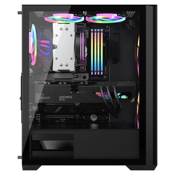 Formula V Gabinete Air Power G5 Duo Black Atx/Matx/Itx + 3 Fans Frgb 
