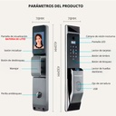 Novohome Nh-Sl55 Cerradura Electronica Inteligente Digital Smart Lock Reconomiento Facial 3d Huella Dactilar Tarjeta Aplicacion 