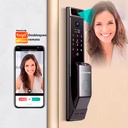 Novohome Nh-Sl55 Cerradura Electronica Inteligente Digital Smart Lock Reconomiento Facial 3d Huella Dactilar Tarjeta Aplicacion 