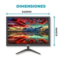 Global Monitor 21.5" Full Hd 60Hz Oficina Negro Base V  Vga Hdmi