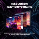 Global Monitor 21.5" Full Hd 60Hz Oficina Negro Base V  Vga Hdmi