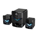 Jahro Parlante Pc 2.1 Sd-010 Subwoofer 5” + 2 Parlantes 2" 5W Usb Bluetooth