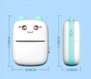 Mini Impresora Portatil gatito termica recargable usb