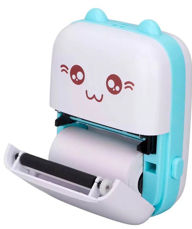Mini Impresora Portatil gatito termica recargable usb