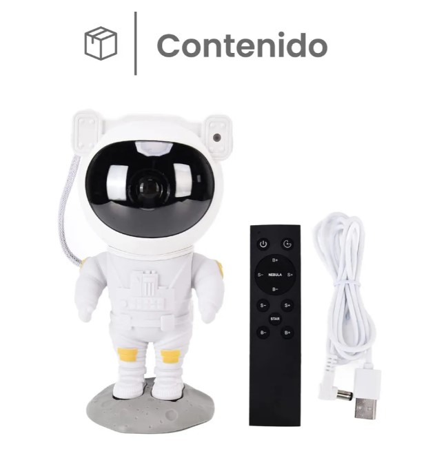 Astronauta Proyector Galaxia con paralante 5W con control remoto Usb Modz-850
