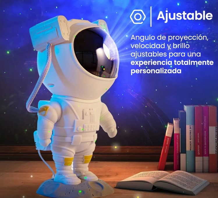 Astronauta Proyector Galaxia con paralante 5W con control remoto Usb Modz-850