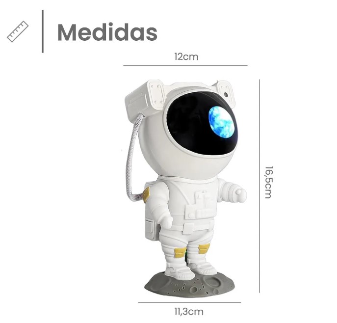 Astronauta Proyector Galaxia con paralante 5W con control remoto Usb Modz-850