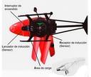 Helicoptero de induccion carga usb control remoto modz-002