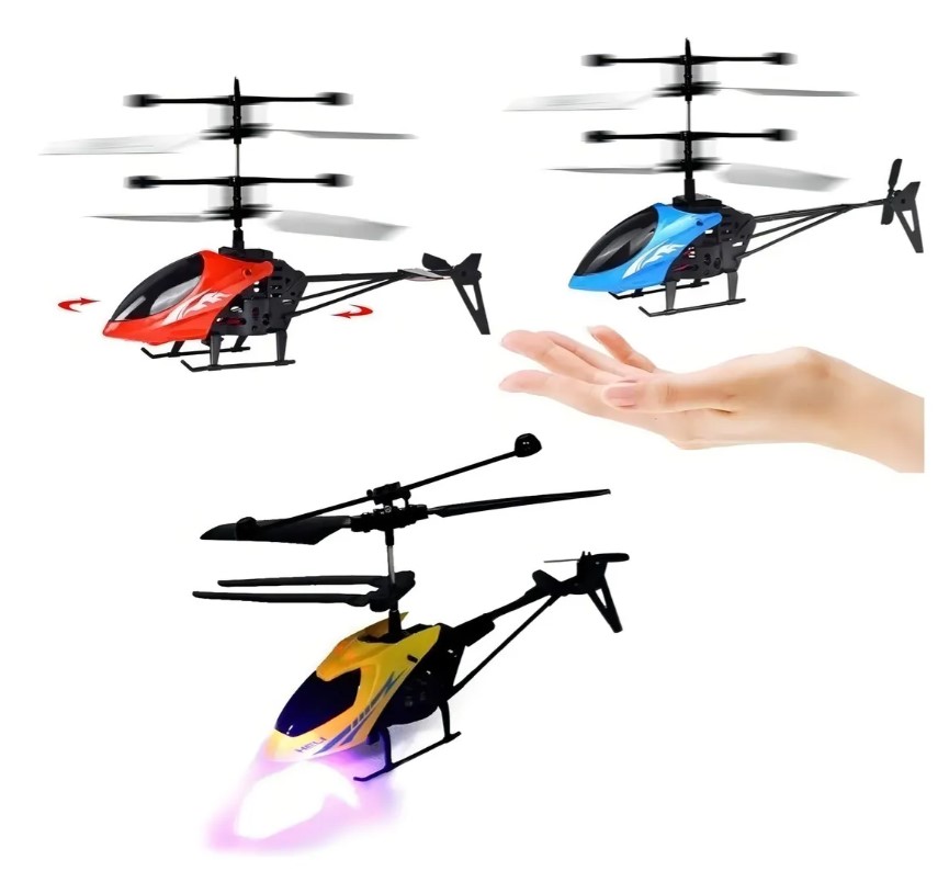 Helicoptero de induccion carga usb control remoto modz-002