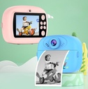 Camara Kids MODZ-c03 Celeste con impresora termica Camara frontal y trasera