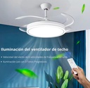 Novohome NH-VTR500 Ventilador de Techo con Luz Led aspas retractil y control remoto
