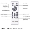 Novohome NH-VTR500 Ventilador de Techo con Luz Led aspas retractil y control remoto