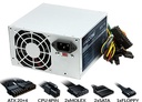 FUENTE FALCOM 500W +12V 19A 24+4PINES 2XMOLEX 2XSATA COOLER 8CM