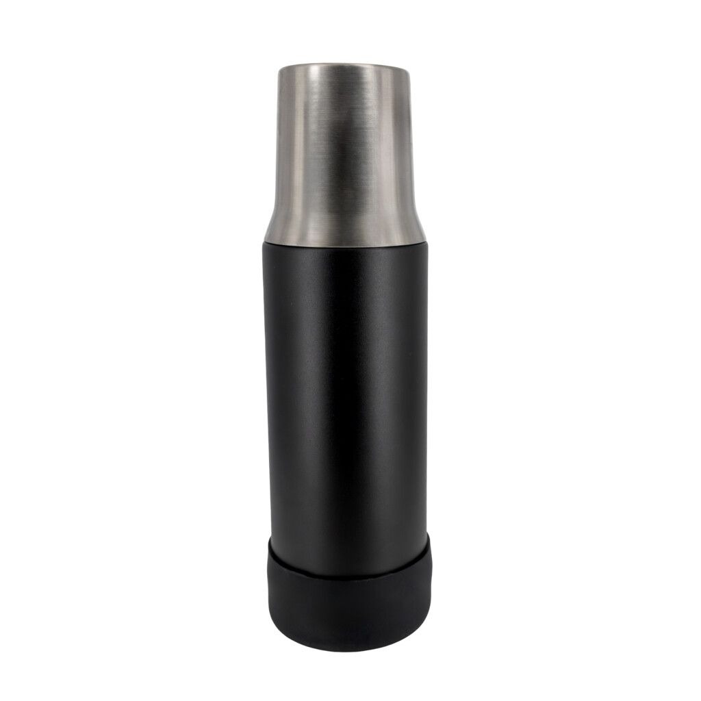Termo Mate 1 Litro Acero Antideslizante Color Blanco O Negro