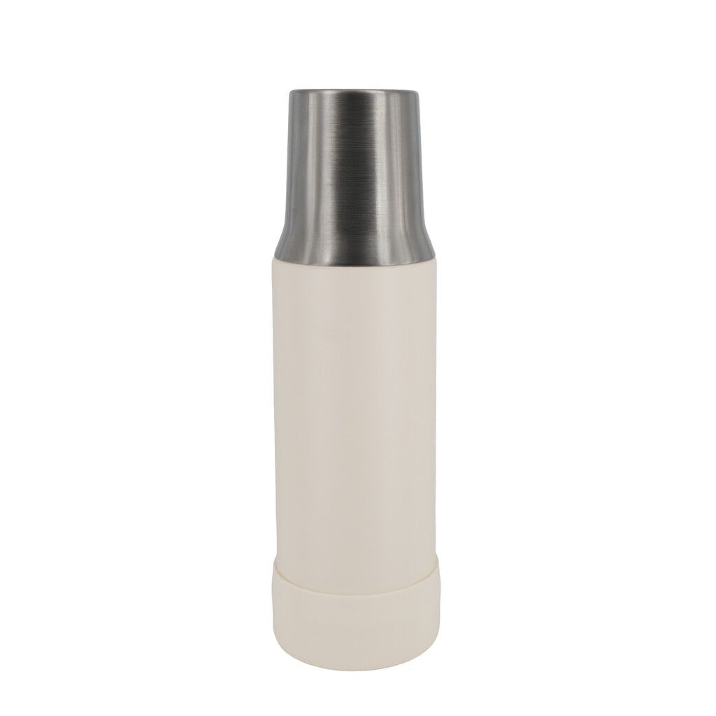 Termo Mate 1 Litro Acero Antideslizante Color Blanco O Negro